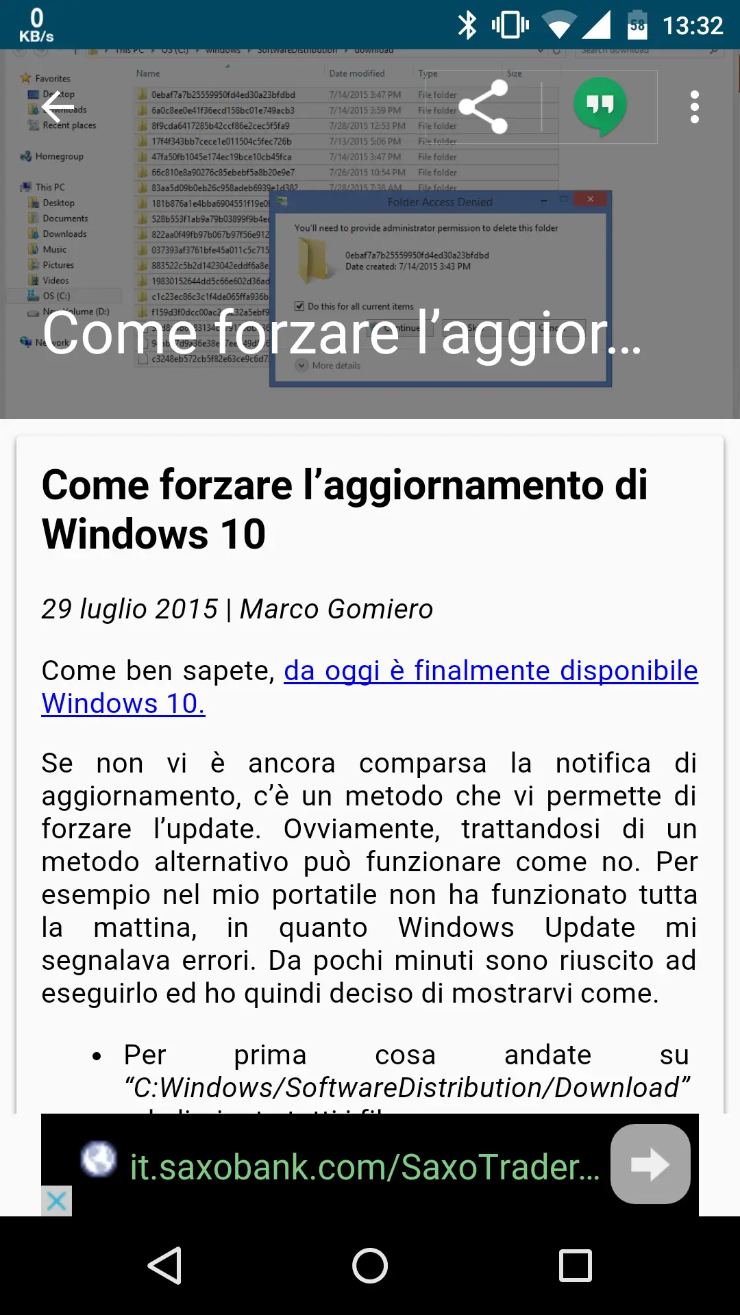 Early iteration of the app